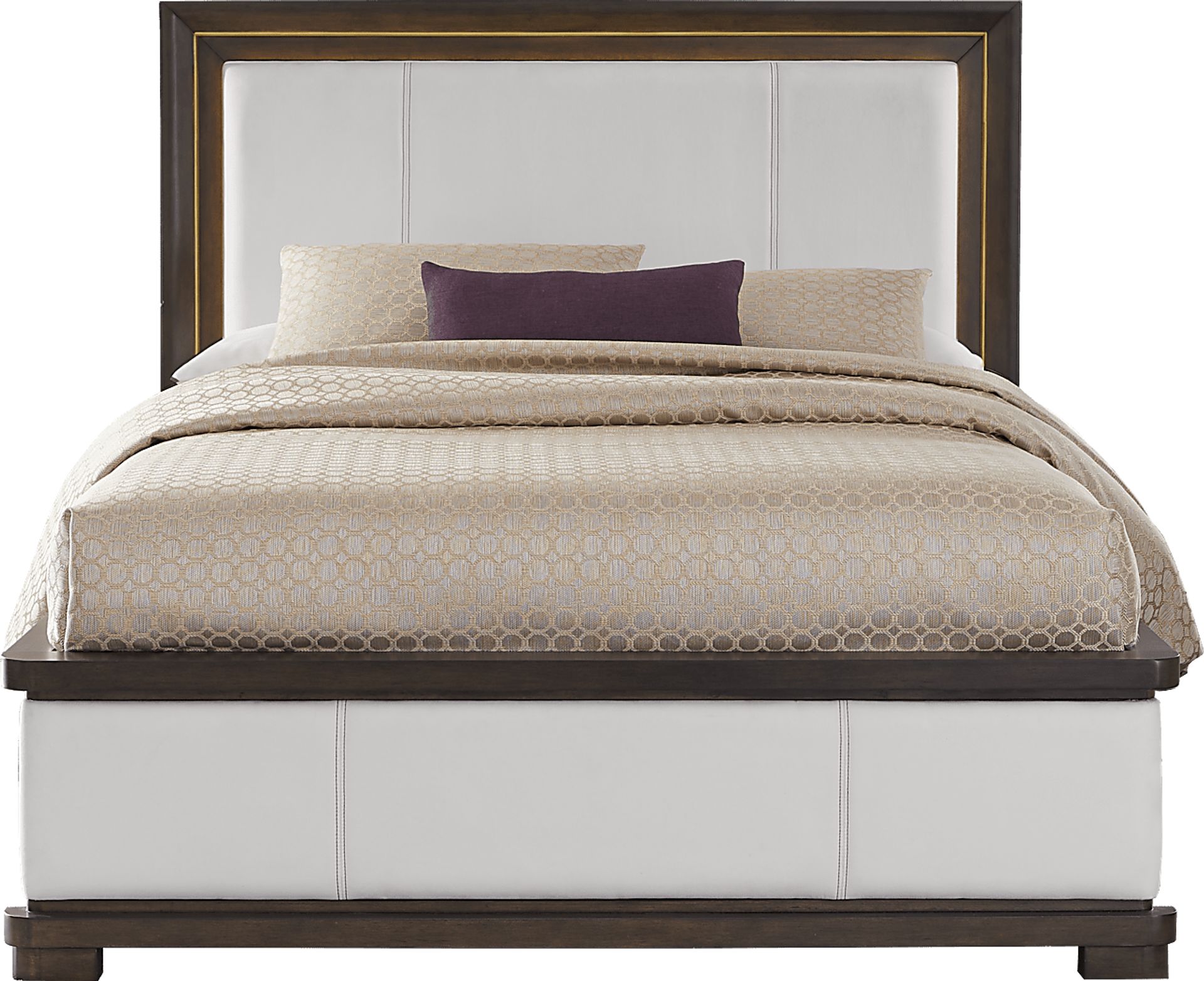 Elko Falls 7 Pc White Colors,White Microfiber Queen Bedroom Elko Falls 7 Pc White Colors,White Microfiber Queen Bedroom