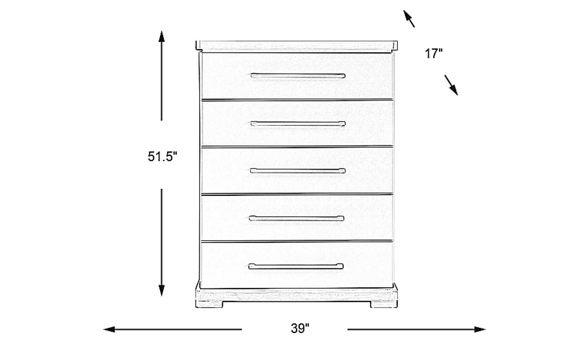 Dimension Image. Please refer to the Dimension Tab on this page for dimension details.