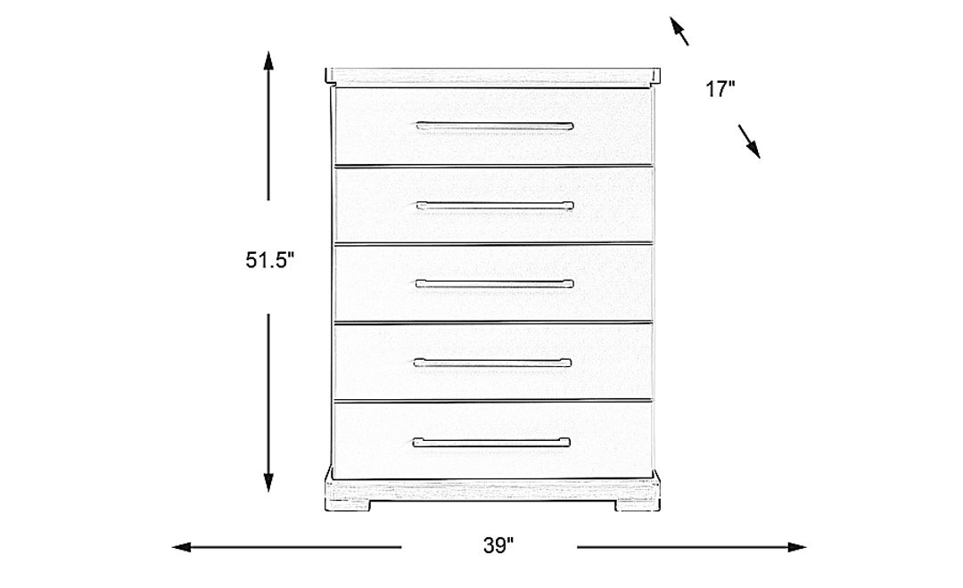 Elko Falls White Chest