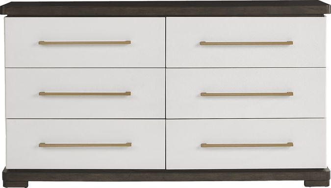 Elko Falls 5 Pc White Colors,White Queen Bedroom Set With Dresser