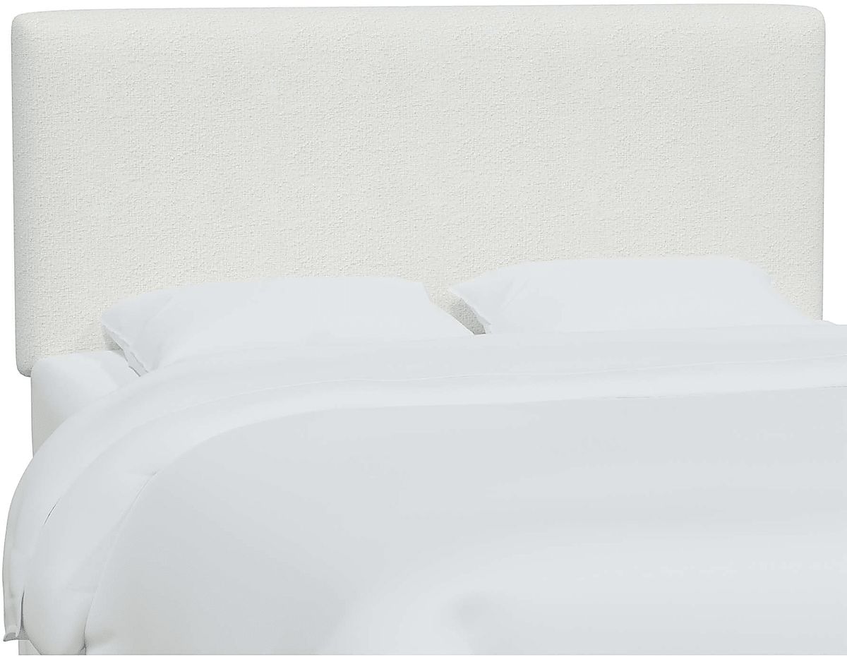 Ellalynn I White Polyester Fabric Full Headboard | Rooms to Go