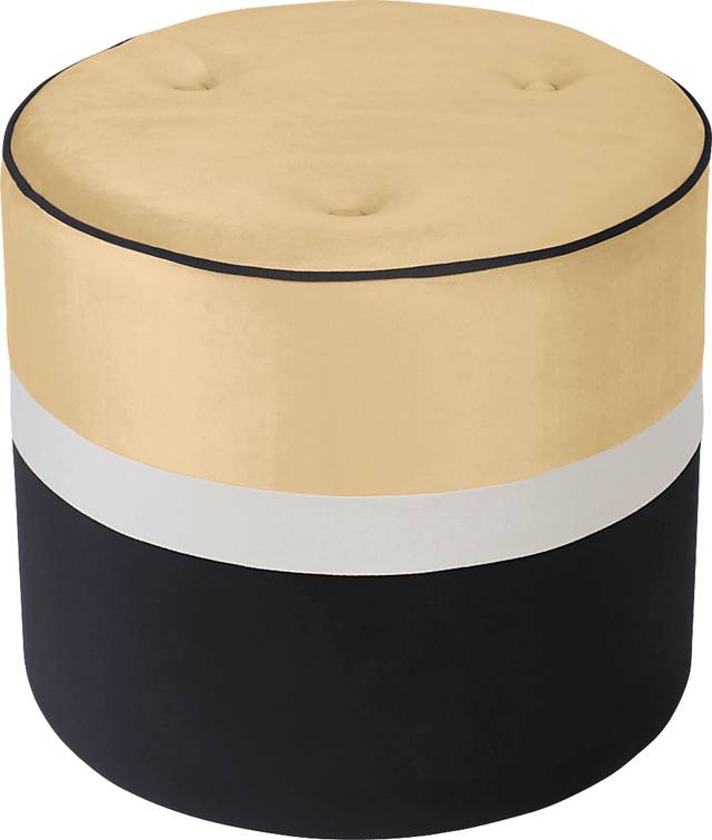 Ellaree Champagne Ottoman - Thumbnail - Image 1