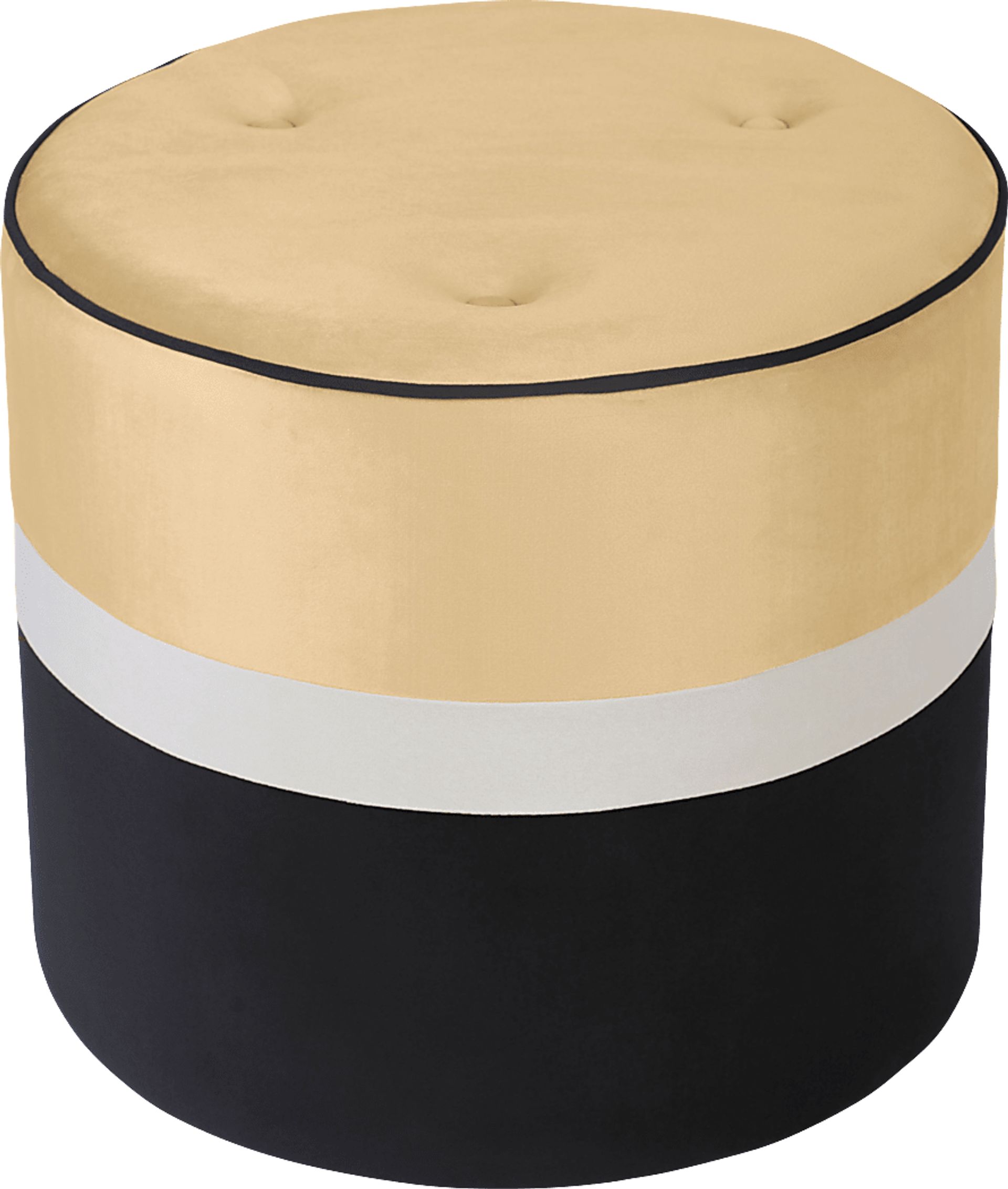 Ellaree Champagne Ottoman - Image 1