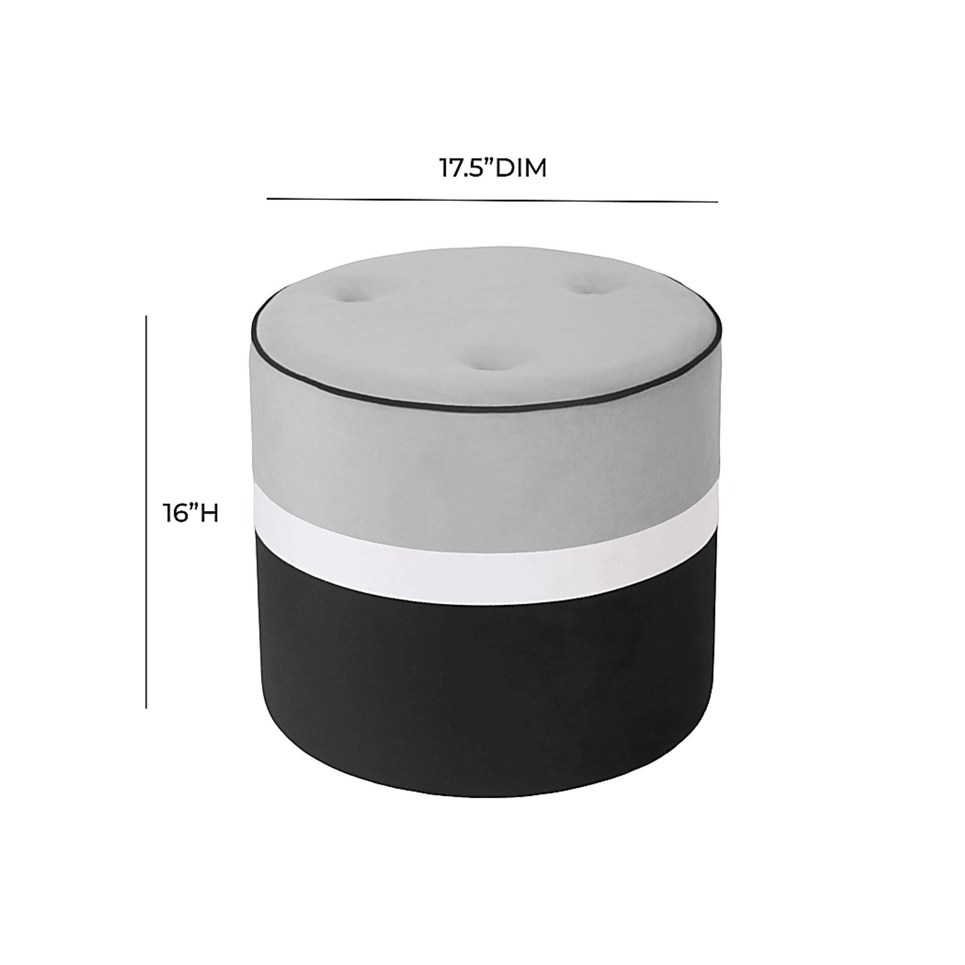 Ellaree Gray Ottoman - Image 7