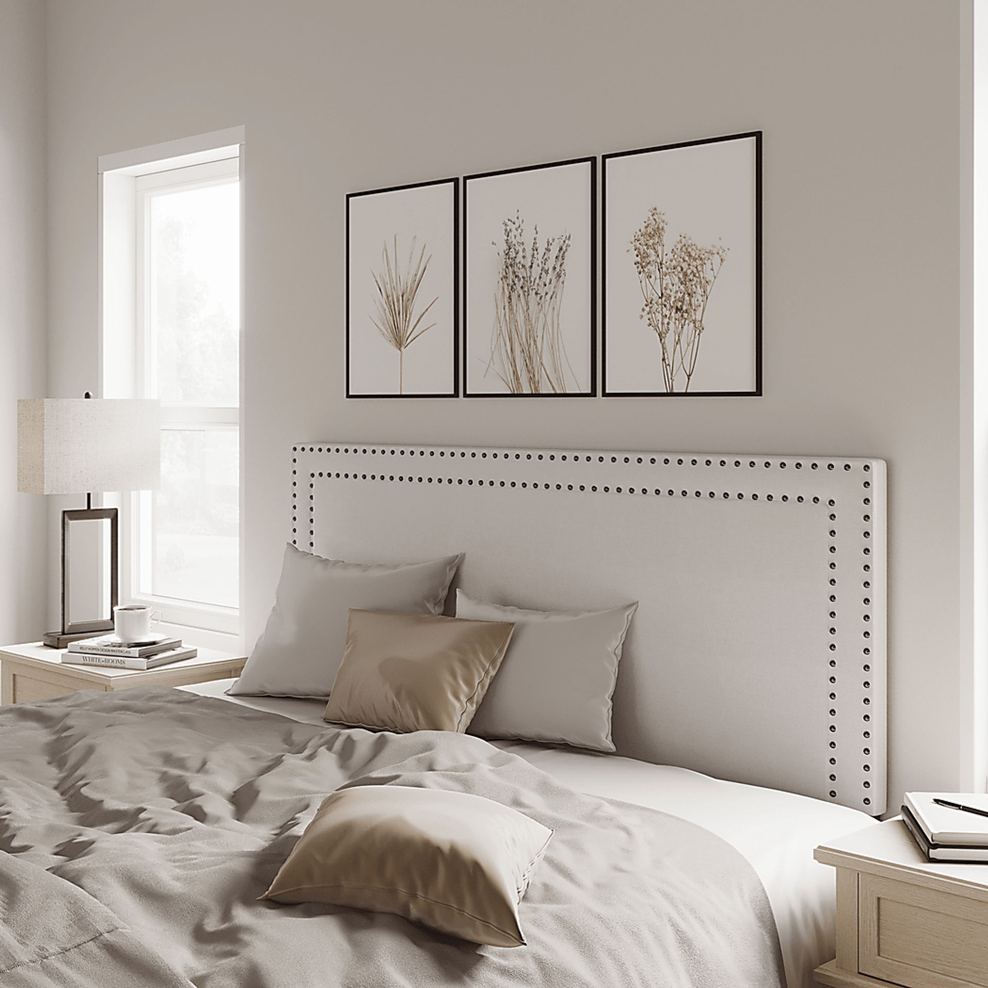 Ellaren Cream King Headboard - Image 5