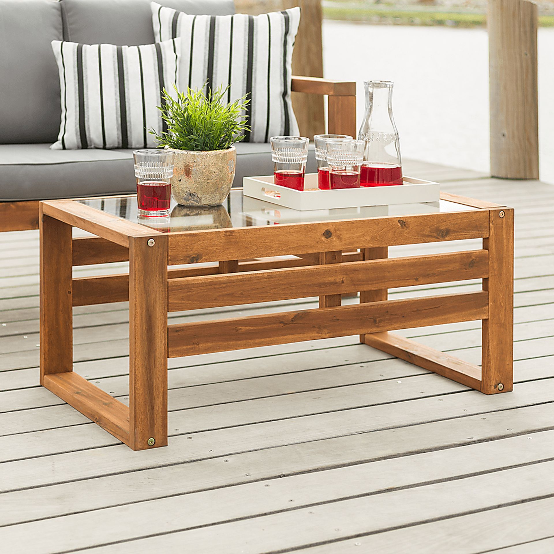 Ellaview Brown Outdoor Cocktail Table - Image 4