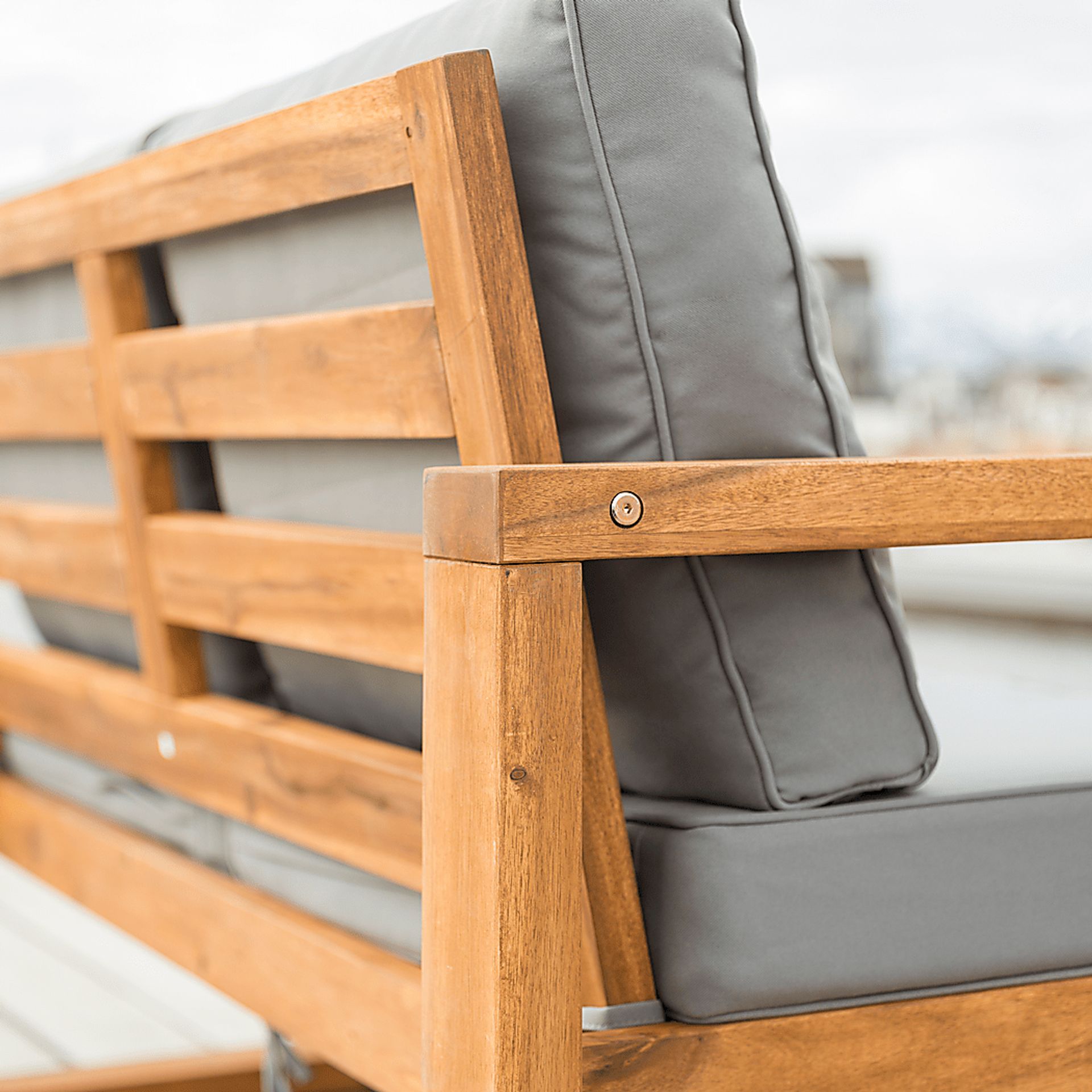 Ellaview Gray Outdoor Loveseat - Image 4