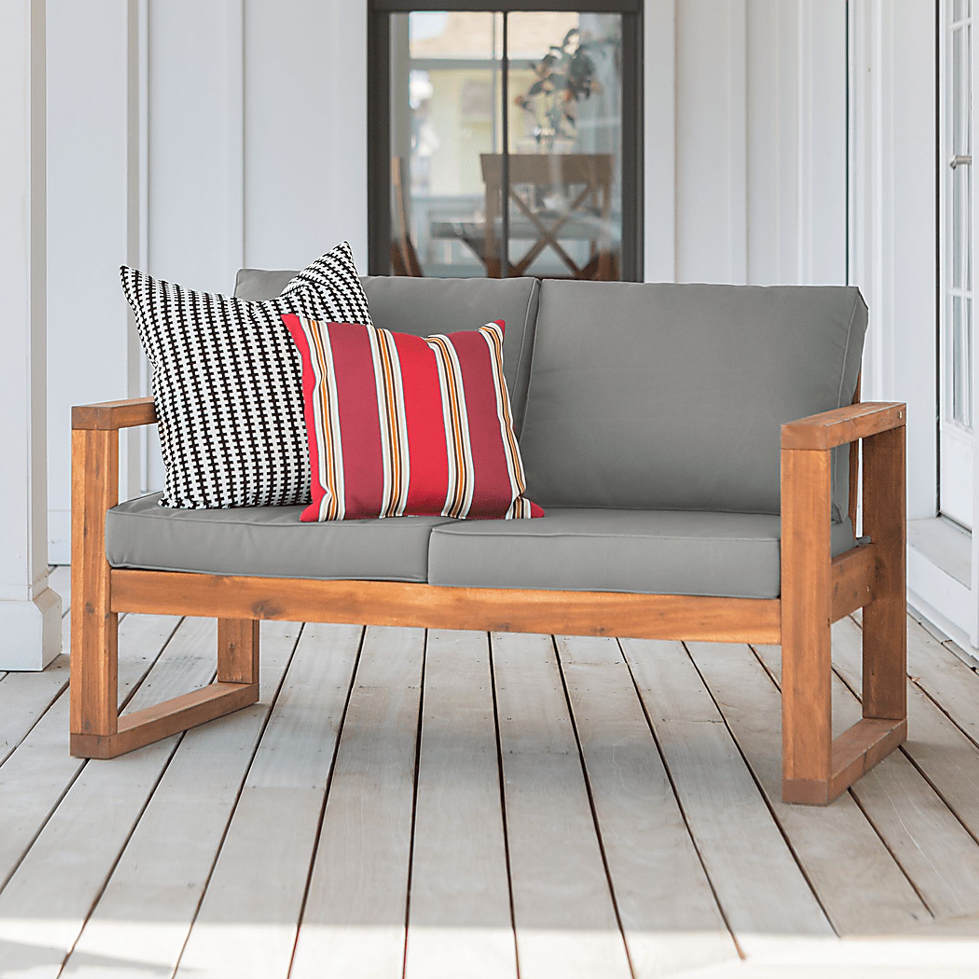 Ellaview Gray Outdoor Loveseat - Image 5