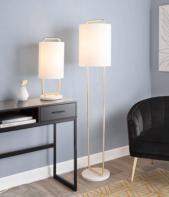 Elleia White Floor Lamp - Thumbnail - Image 11