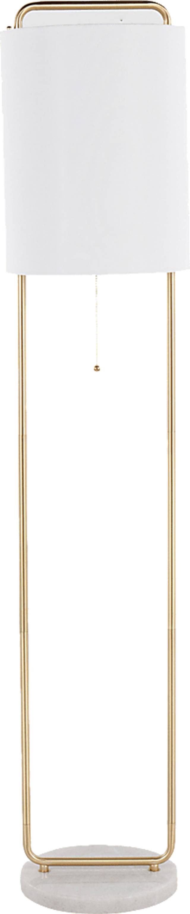 Elleia White Floor Lamp - Thumbnail - Image 3
