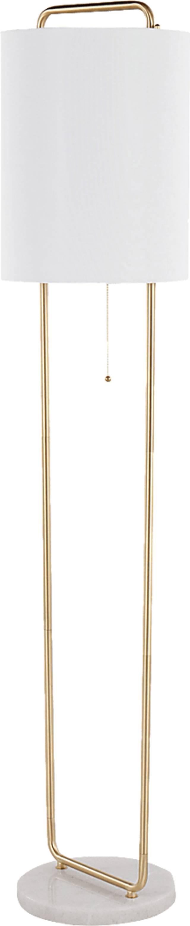 Elleia White Floor Lamp - Thumbnail - Image 1