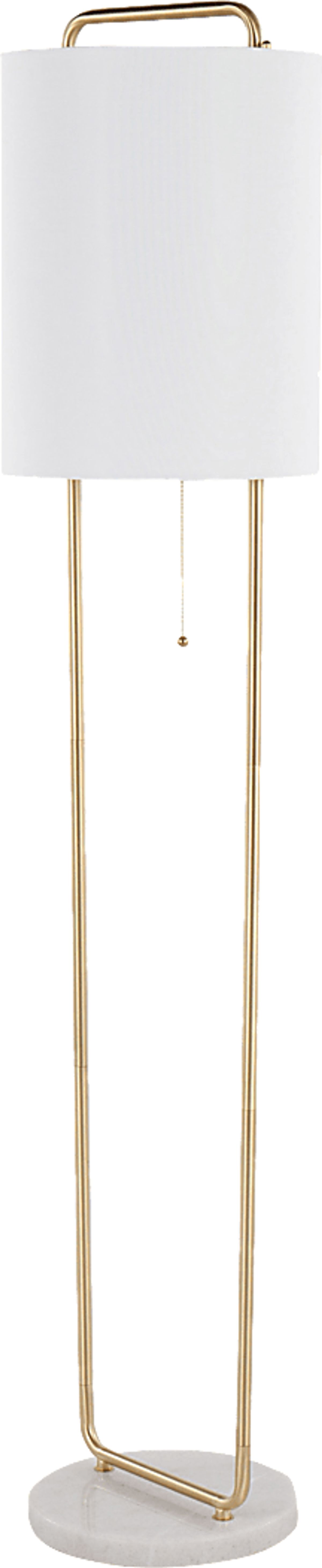 Elleia White Floor Lamp Rooms to Go