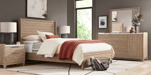Ellenbrook Brown 3 Pc King Panel Bed - Thumbnail - Image 2