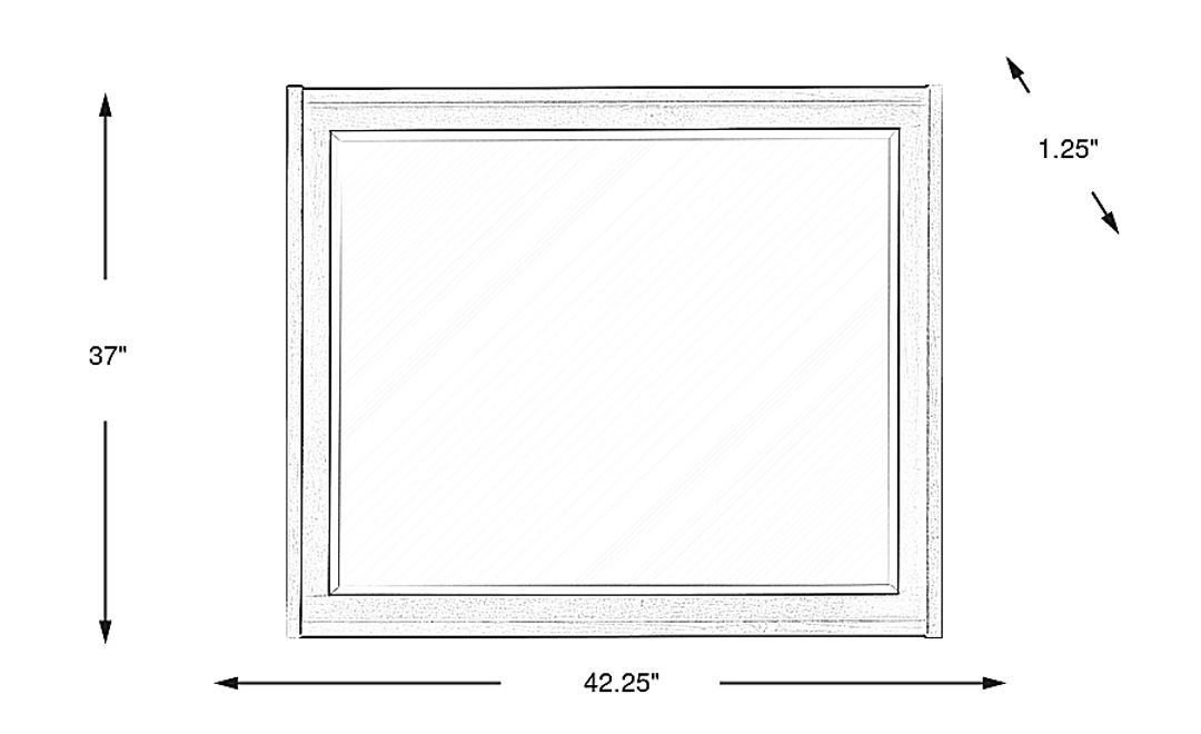 Ellenbrook Brown Mirror