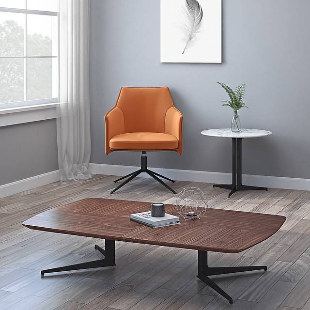 Ellenrich Cognac Accent Chair - Thumbnail - Image 2