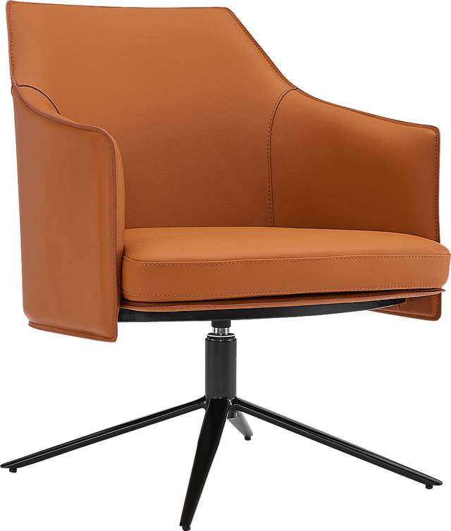 Ellenrich Cognac Accent Chair - Thumbnail - Image 1