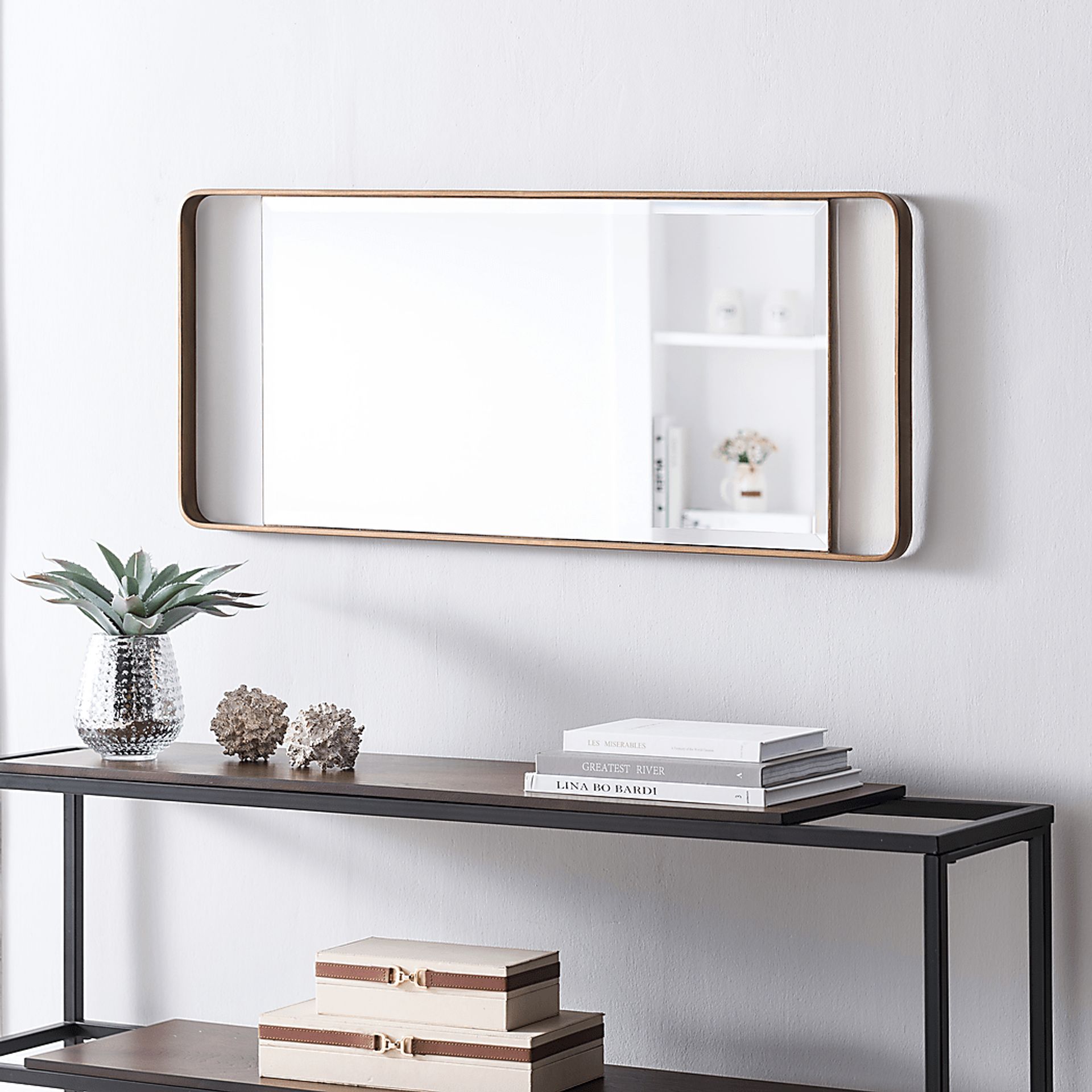 Ellensburg Gold Leaner Mirror - Image 9