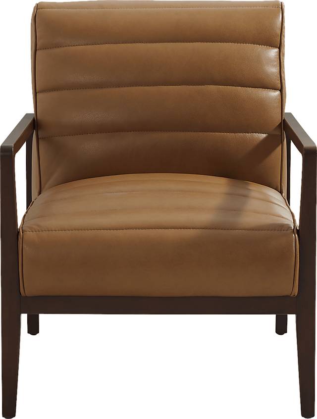 Ellenwood Saddle Leather Accent Chair - Thumbnail - Image 2