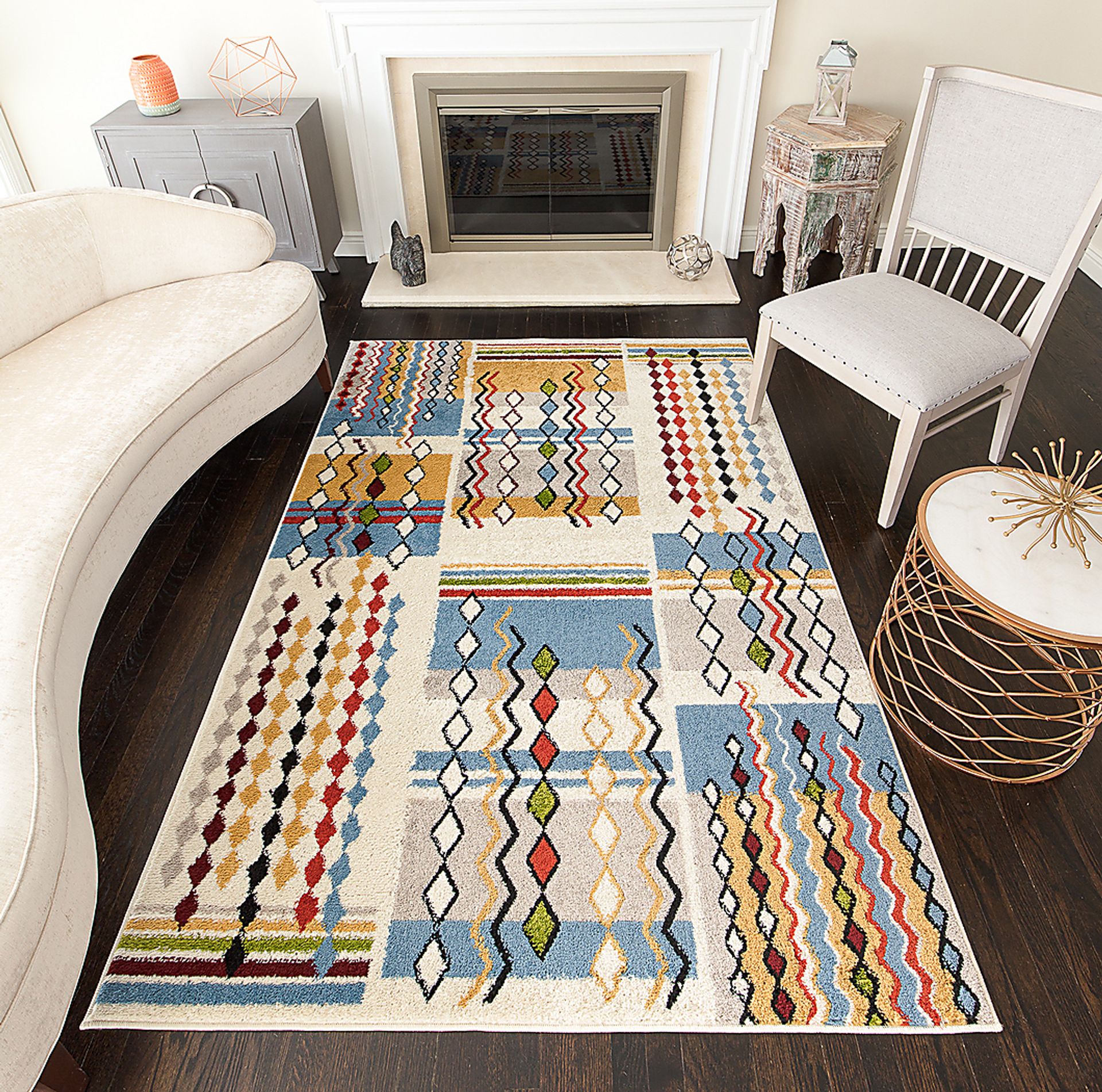 Ellerey White 5' x 7' Rug - Image 2
