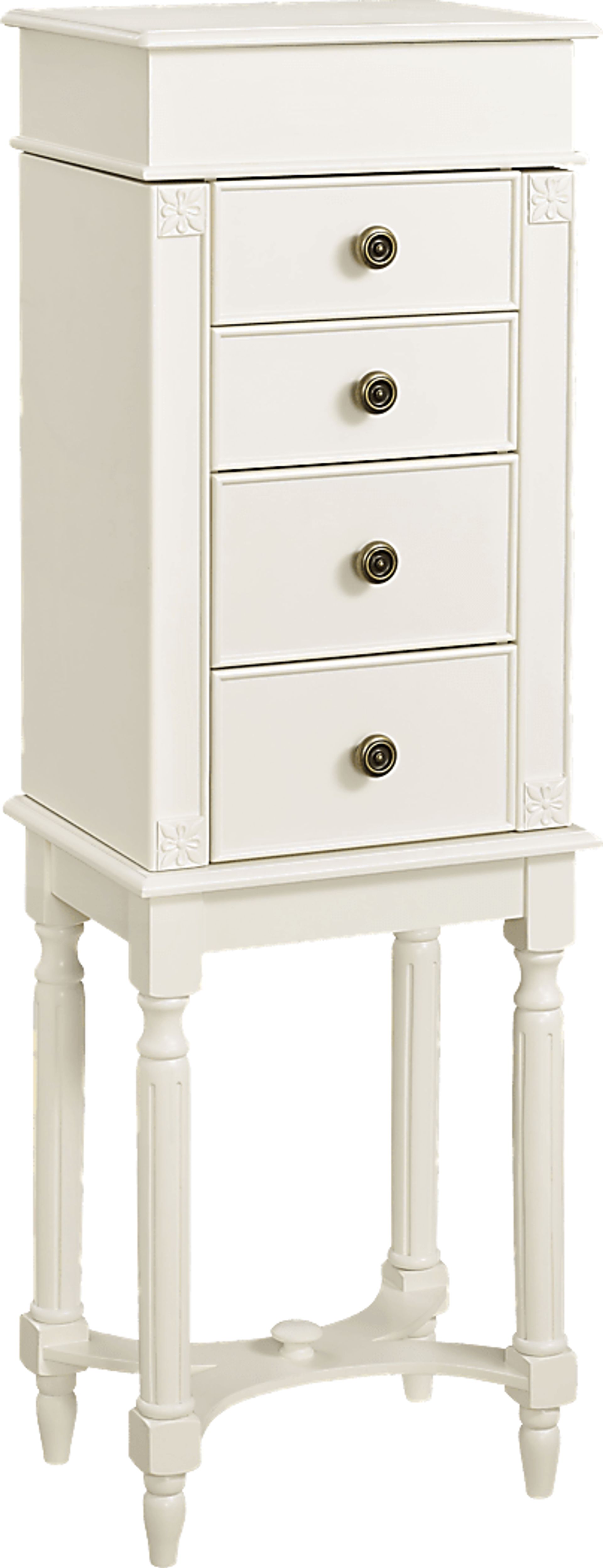 Ellerson White Jewelry Armoire - Image 1