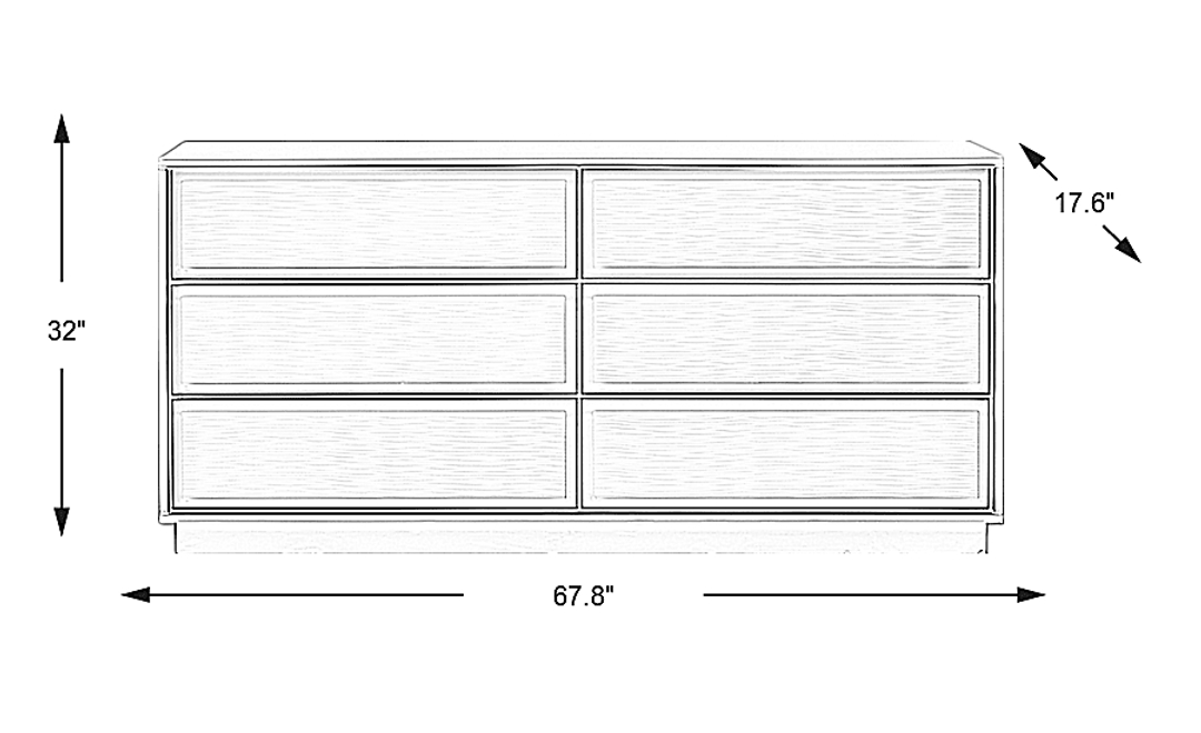 Ellery Way White Dresser
