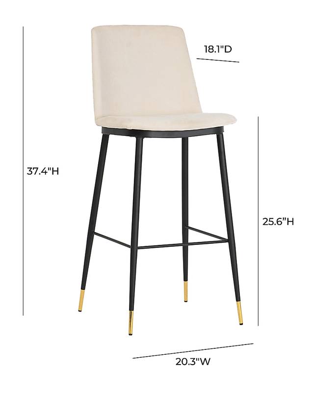 Ellian Cream Counter Height Stool, Set of 2 - Thumbnail - Image 8