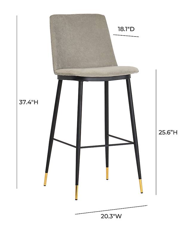 Ellian Gray Counter Height Stool, Set of 2 - Thumbnail - Image 8