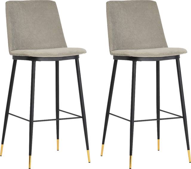 Ellian Gray Counter Height Stool, Set of 2 - Thumbnail - Image 1