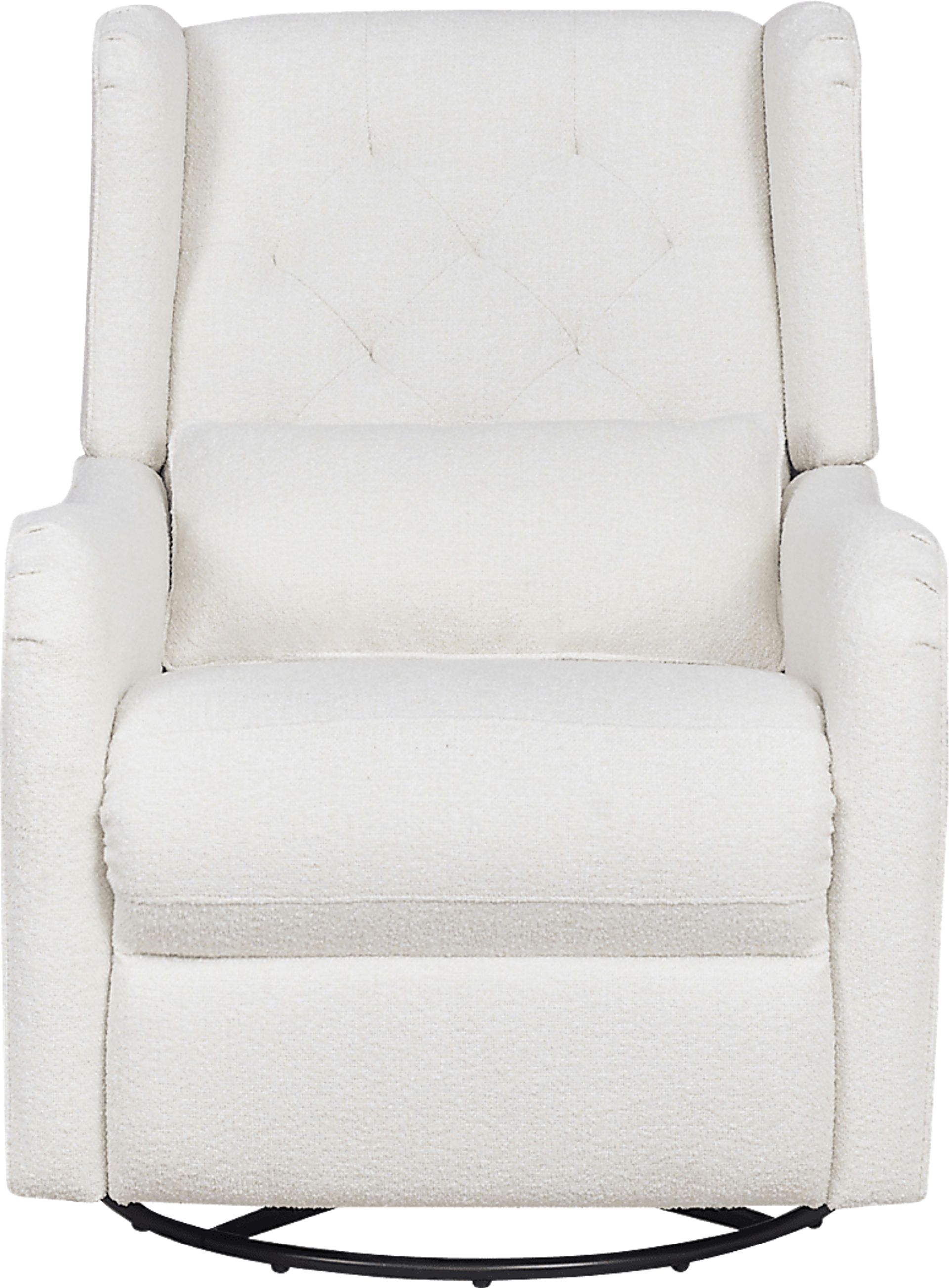 Ellie May Ivory Power Glider Recliner with Swivel - Image 2