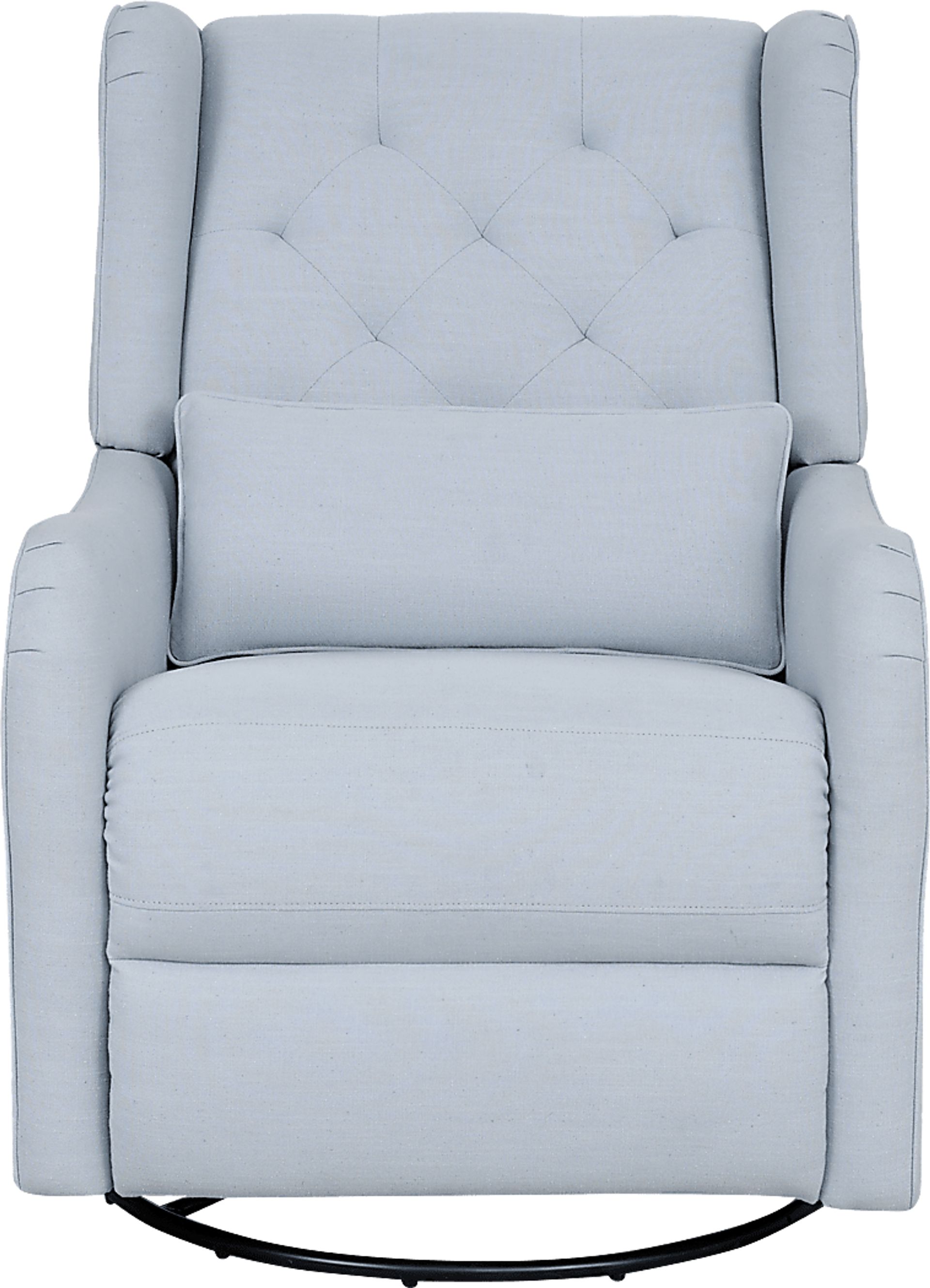 Ellie May Light Blue Power Glider Recliner with Swivel - Image 2