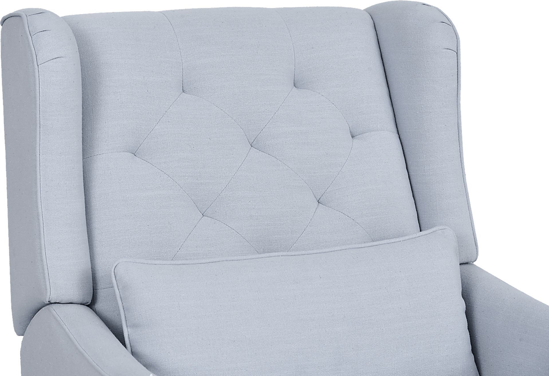 Ellie May Light Blue Power Glider Recliner with Swivel - Image 6
