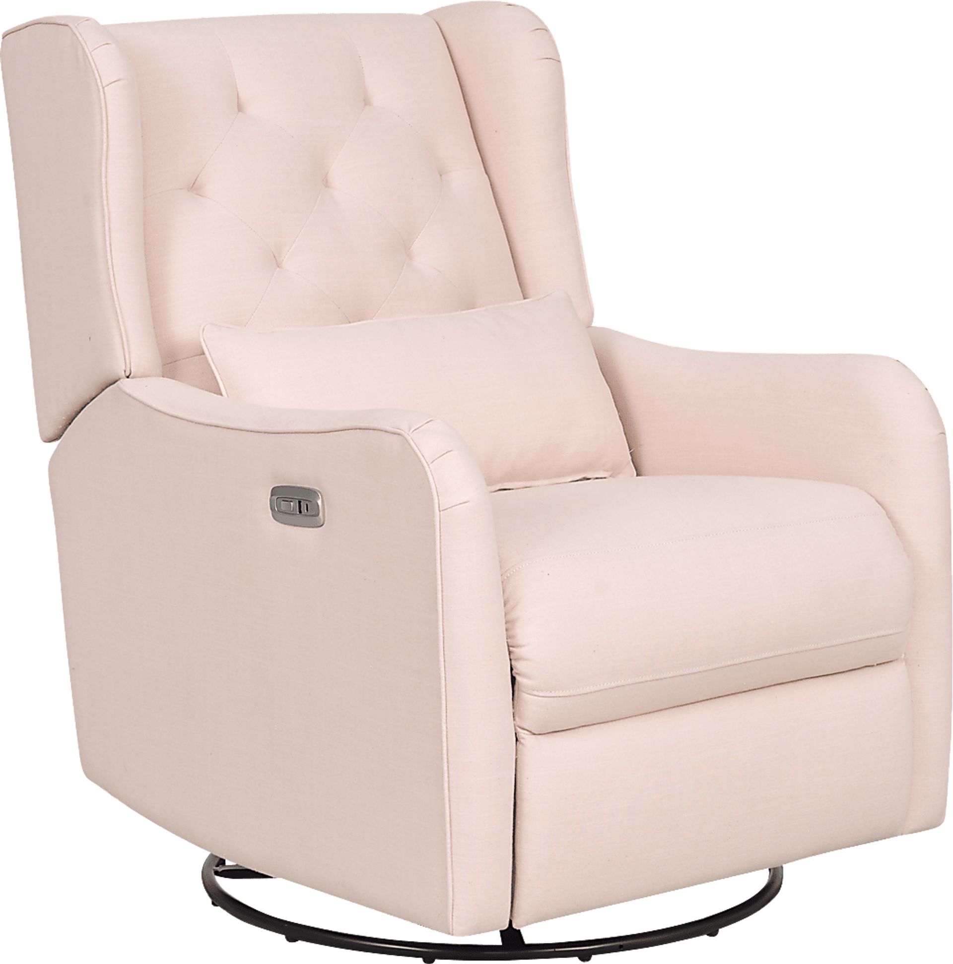 Ellie May Pink Power Glider Recliner with Swivel - Image 3