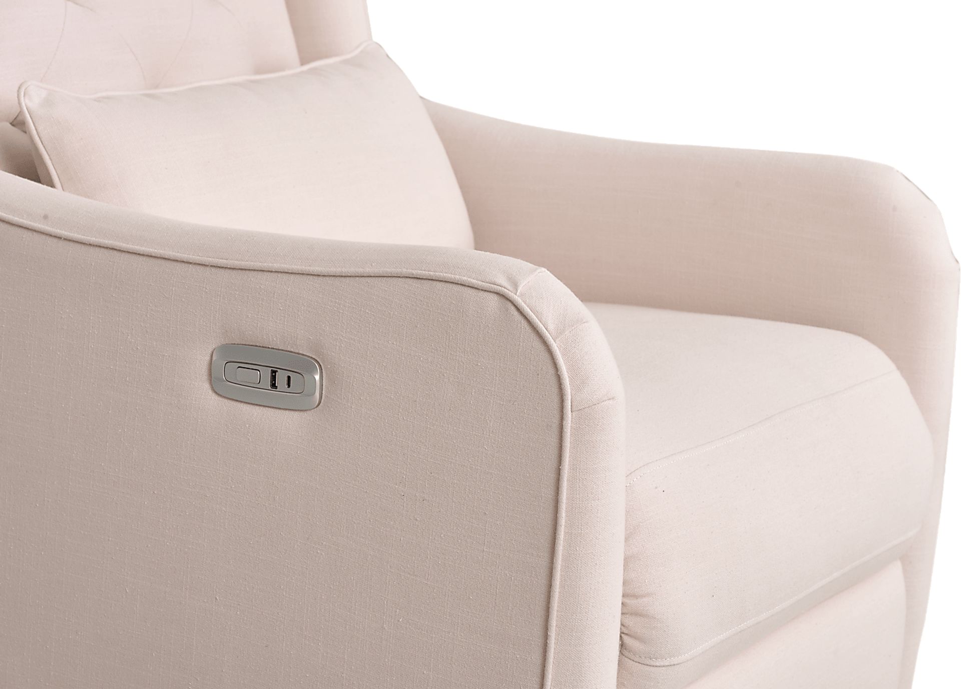 Ellie May Pink Power Glider Recliner with Swivel - Image 5