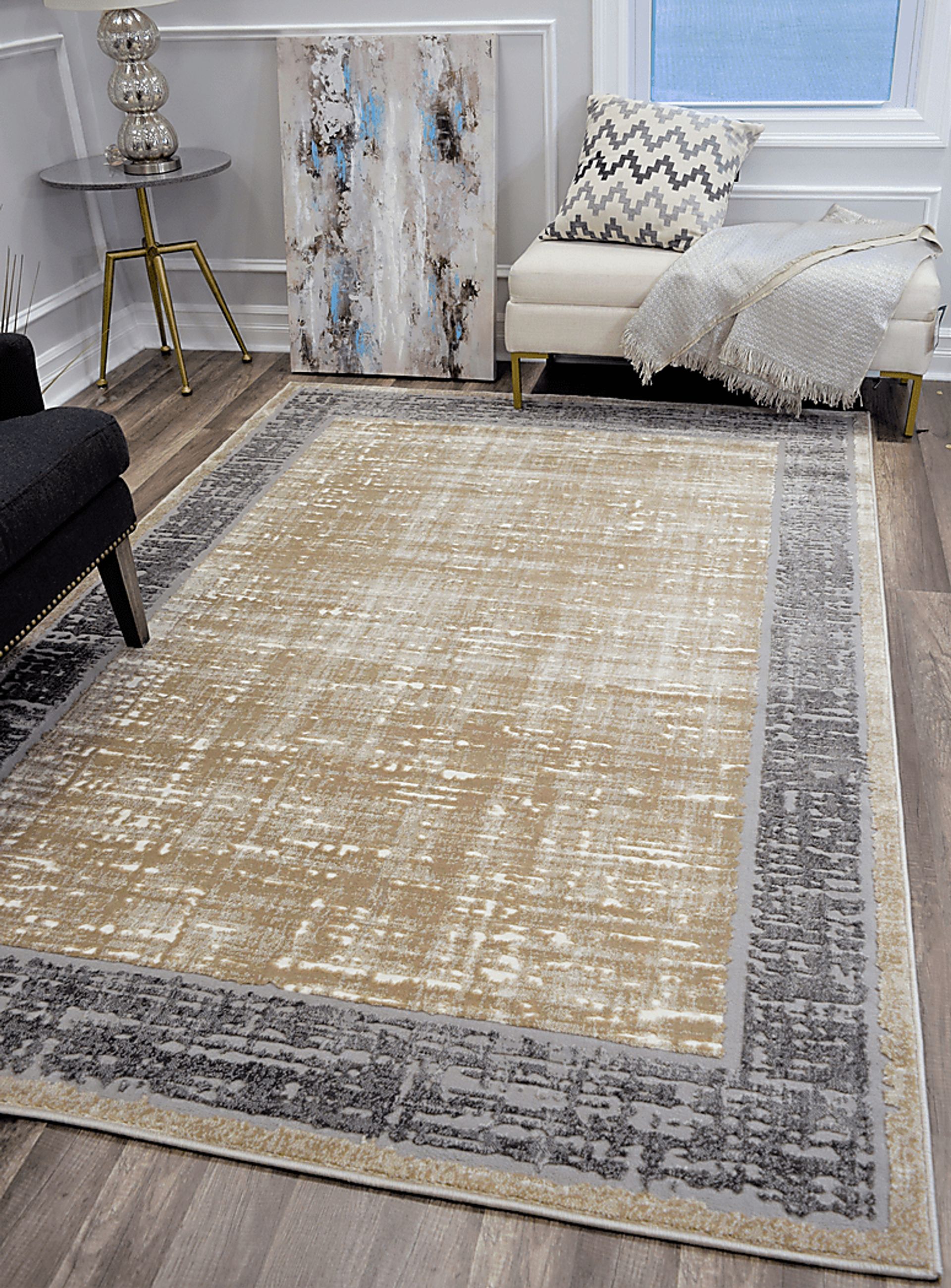 Elling Gold 5' x 7' Rug - Image 3