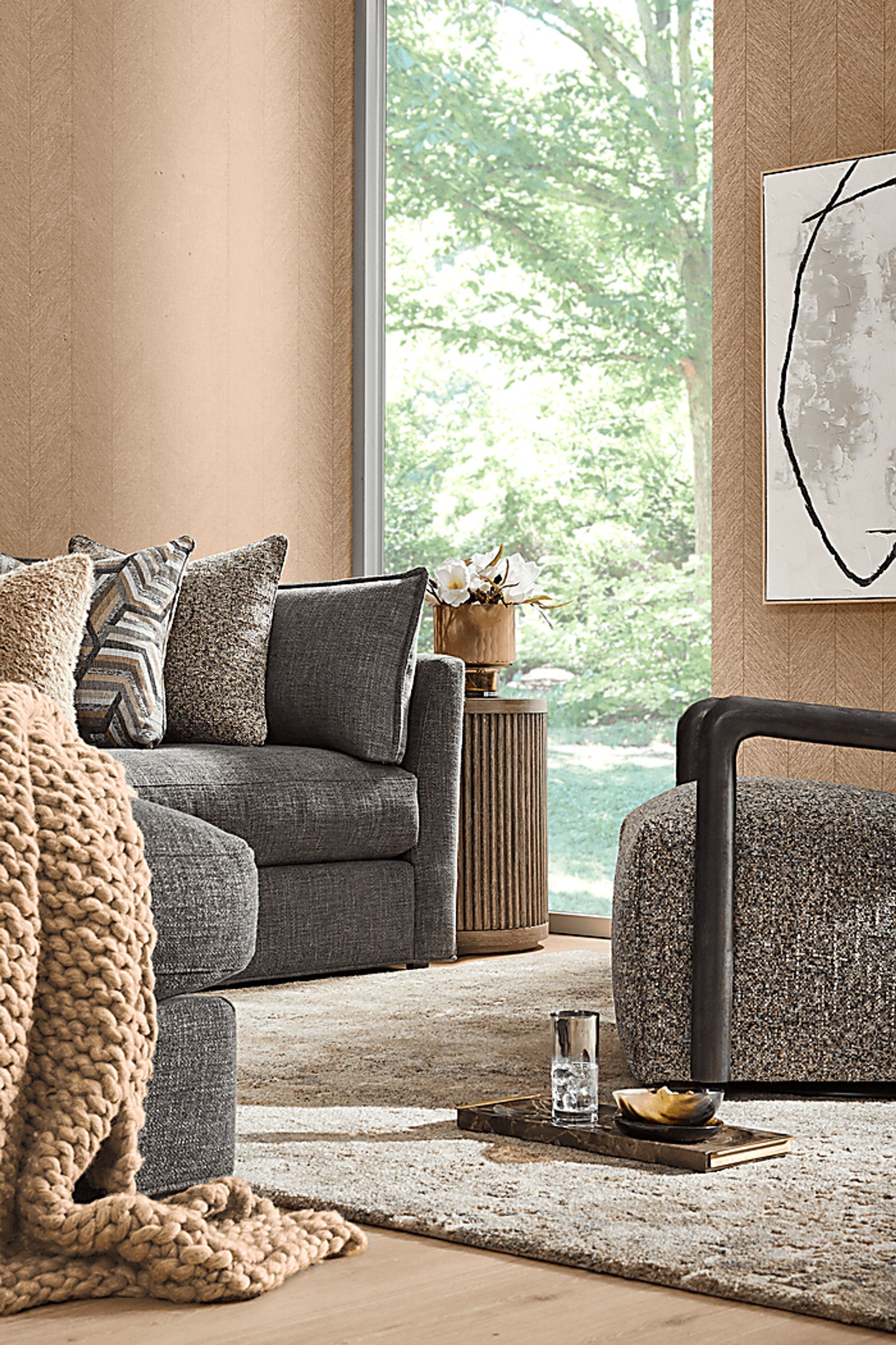 Ellington Black 3 Pc Sectional - Image 3