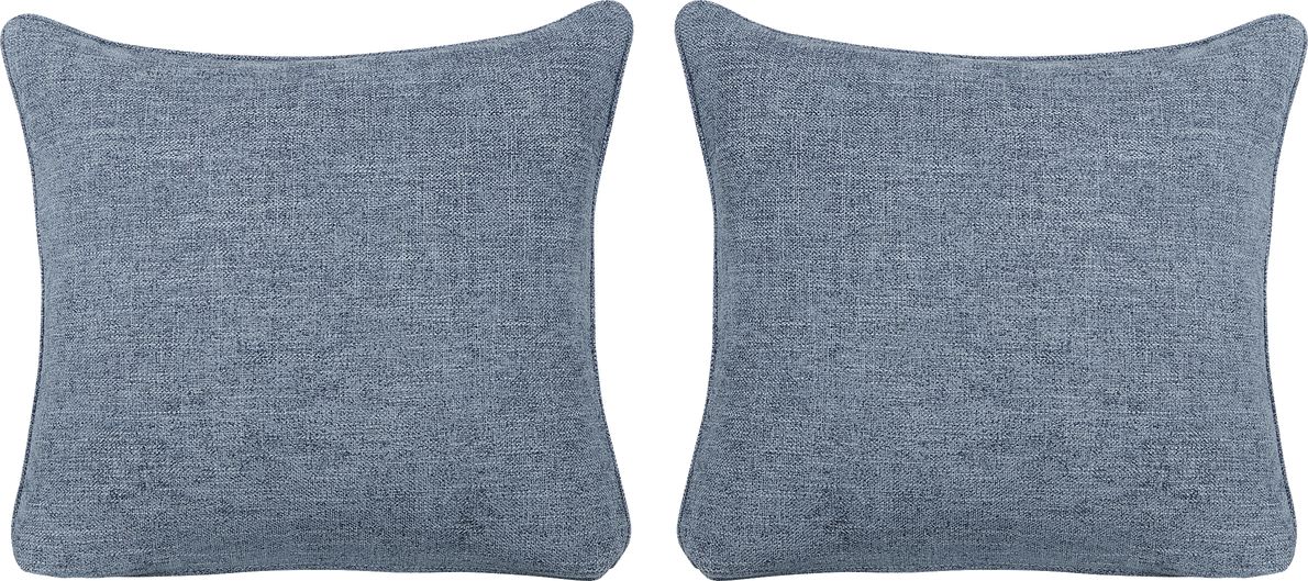 Elliot Chambray Accent Pillow, Set of Two