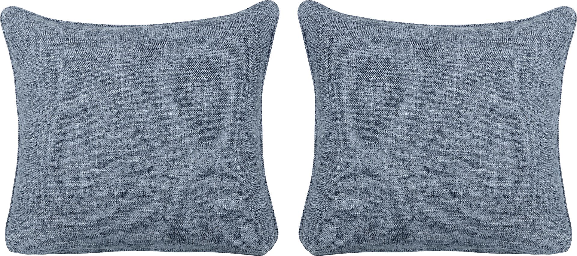 Elliot Chambray Accent Pillow, Set of Two - Image 1