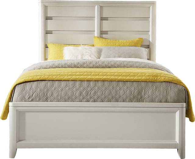 Elliot Park Platinum 3 Pc Queen Panel Bed - Thumbnail - Image 1