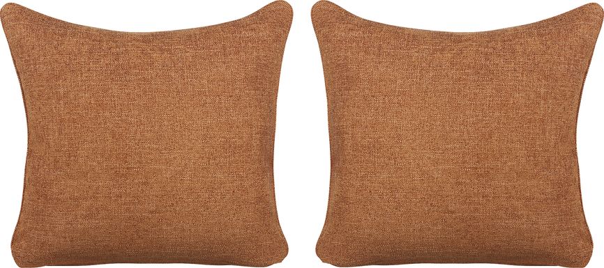 Elliot Russet Accent Pillow, Set of Two