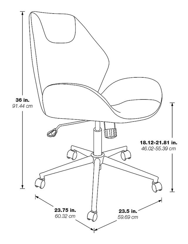 Elliota Black Office Chair - Thumbnail - Image 10