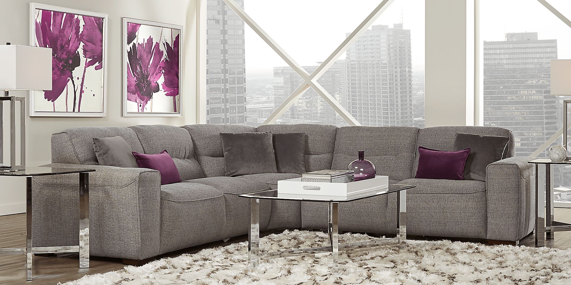 Ellis Graphite 3 Pc Sectional - Image 2