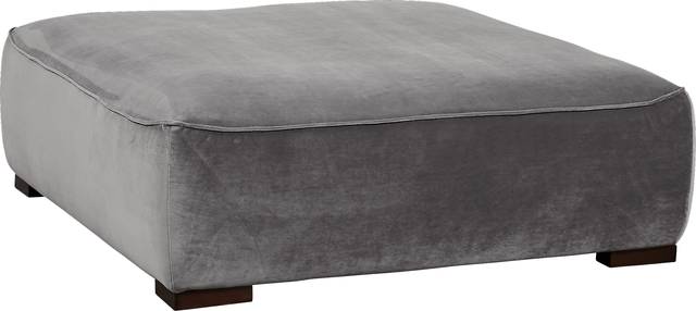 Ellis Graphite Cocktail Ottoman - Thumbnail - Image 1