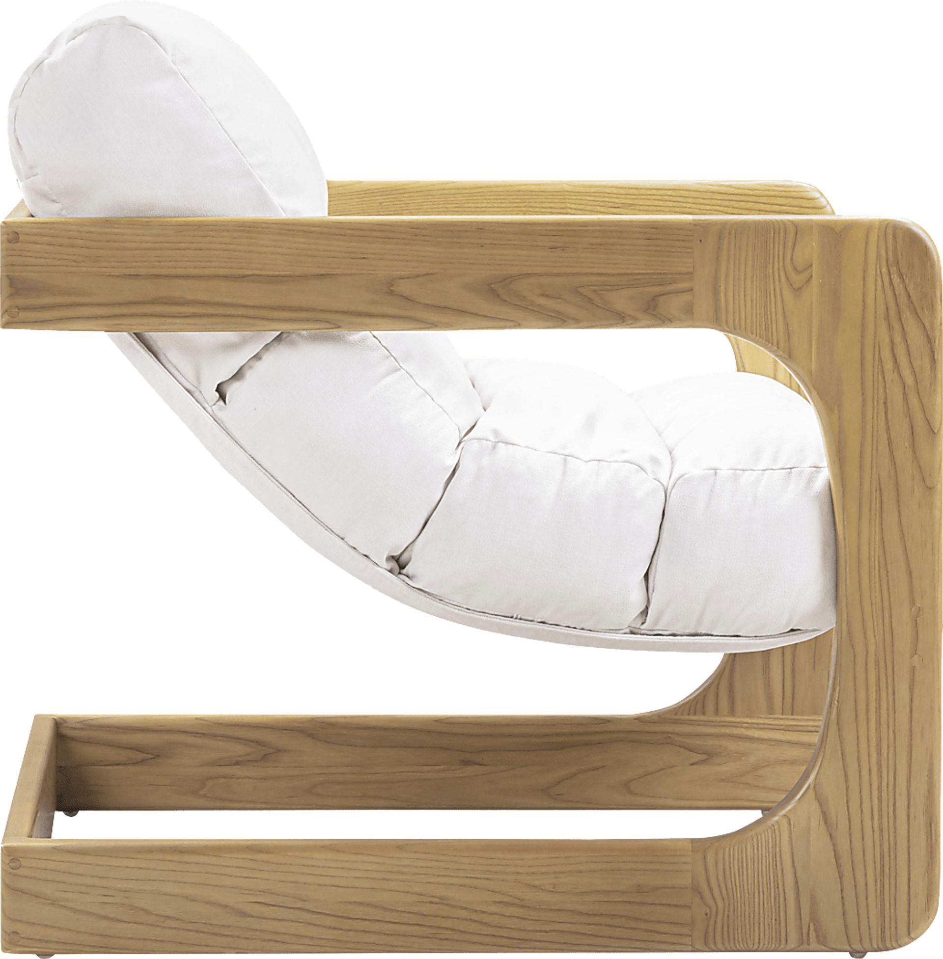 Ellisboia White Accent Chair - Image 3