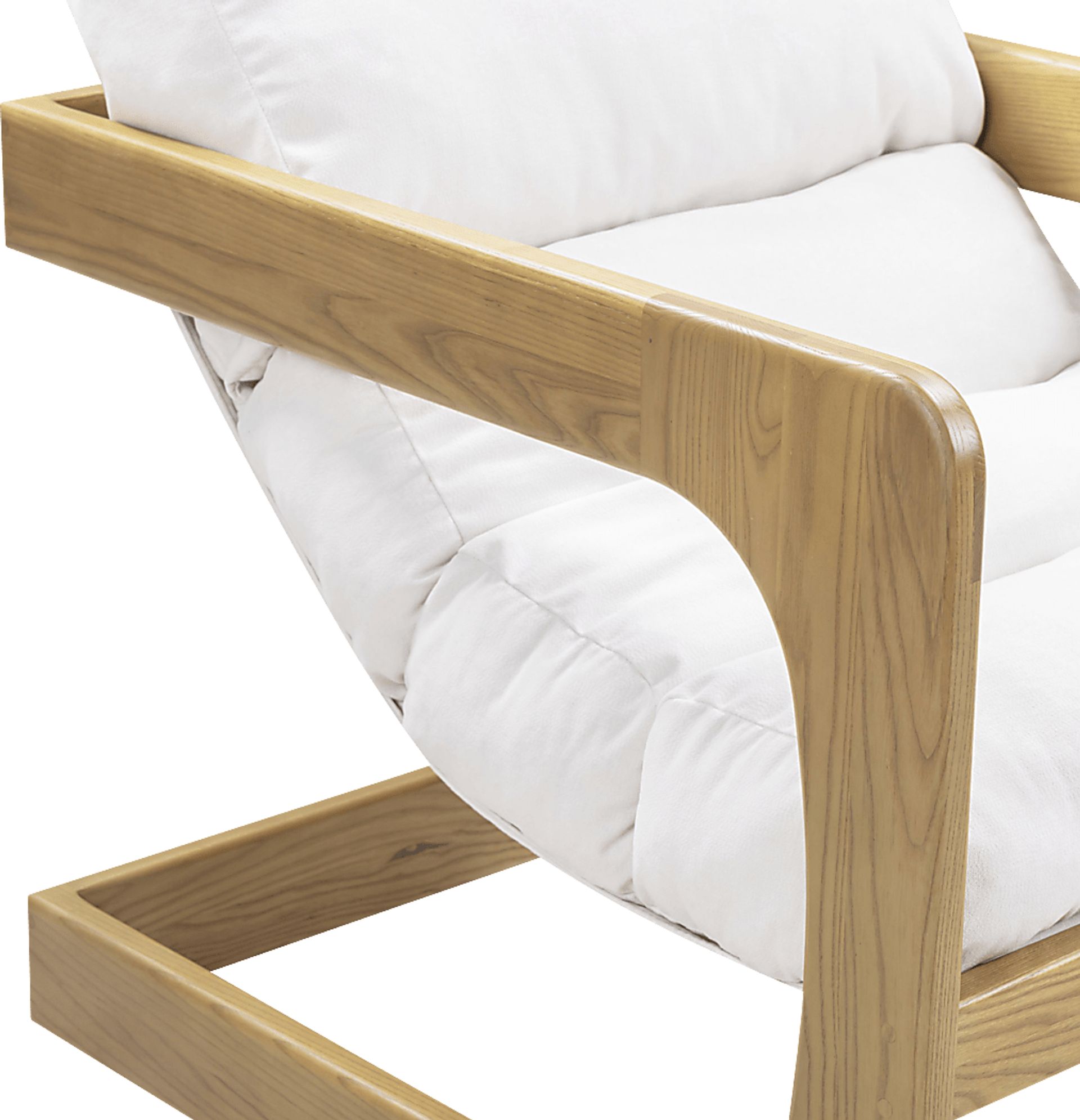 Ellisboia White Accent Chair - Image 5