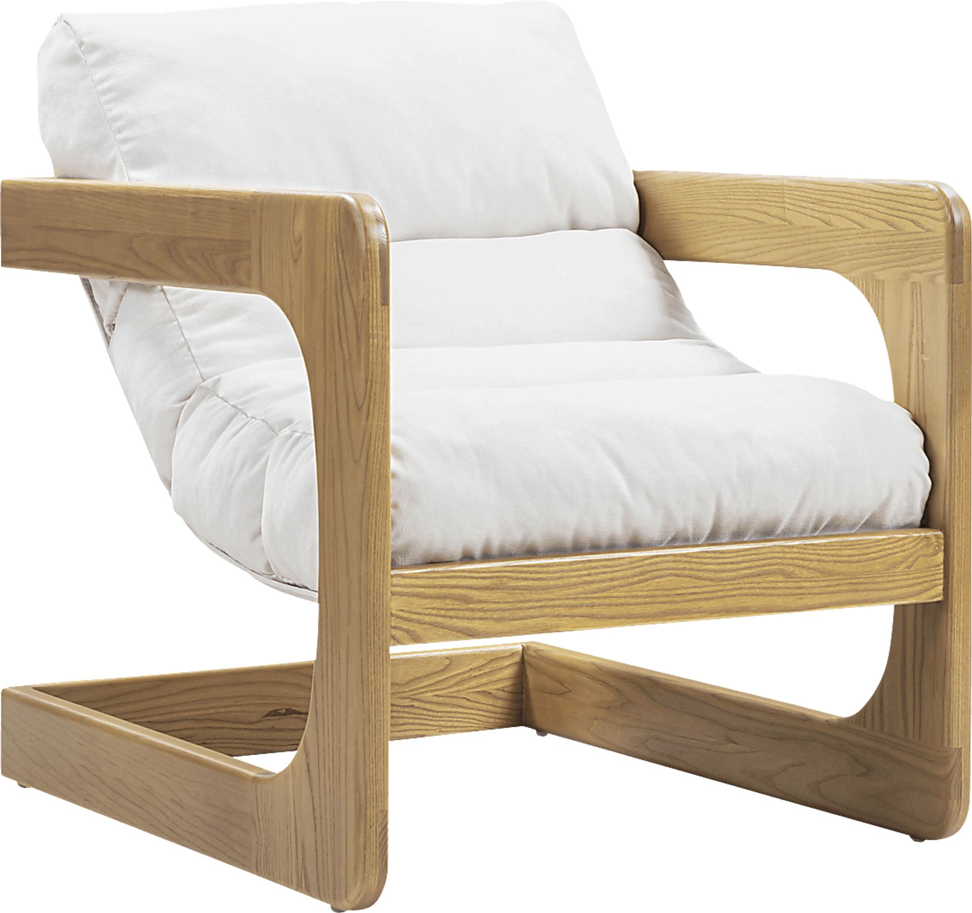 Ellisboia White Accent Chair - Image 1