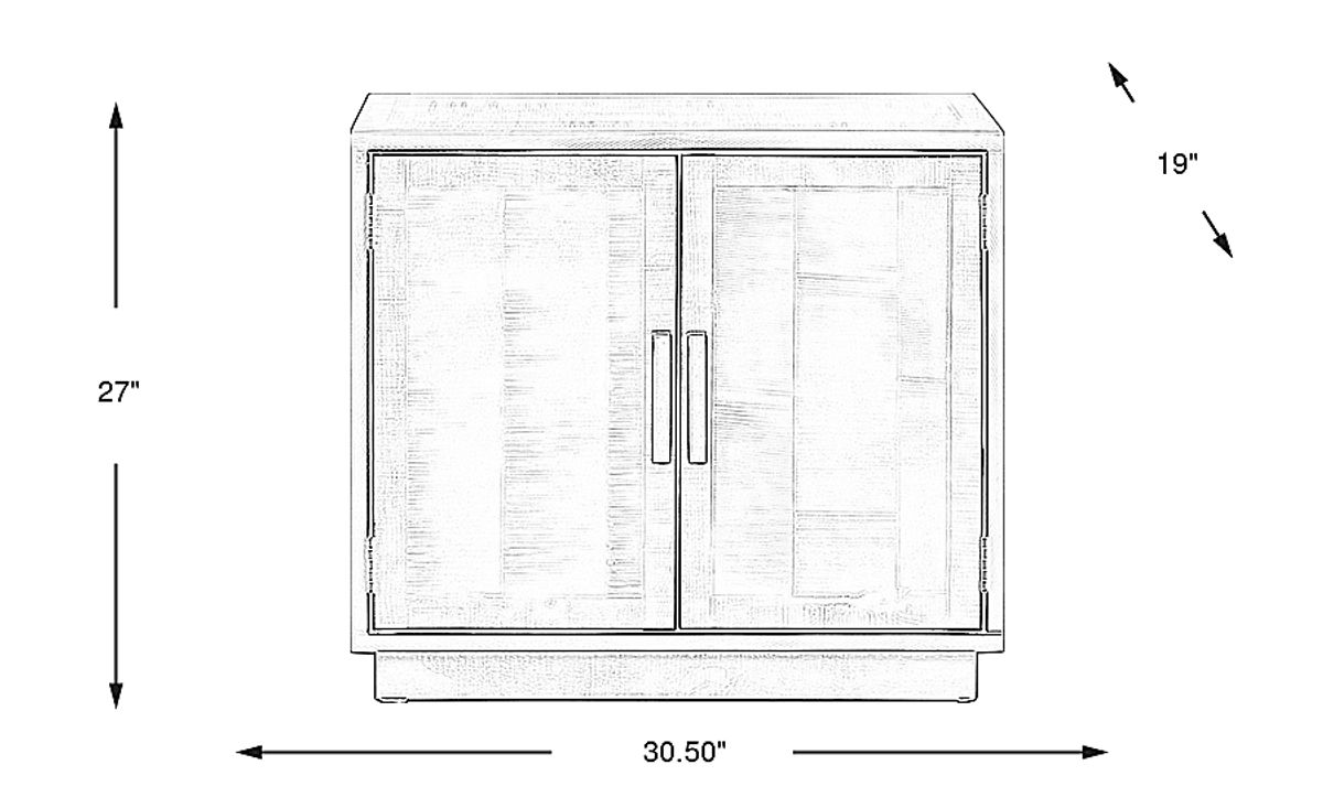 Ellison Gray Accent Cabinet | Rooms to Go