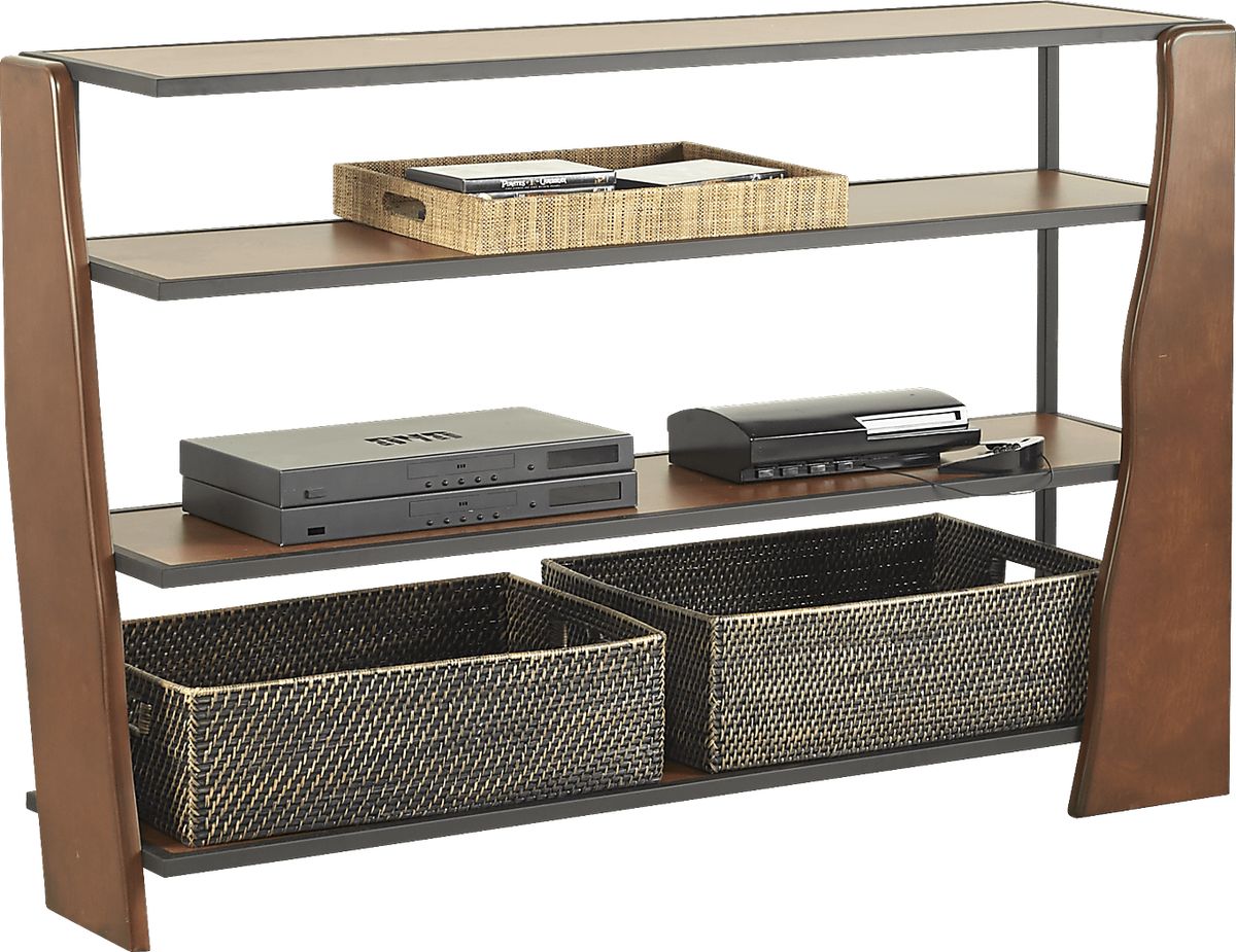 Elliston Brown Dark Wood Console | Rooms to Go