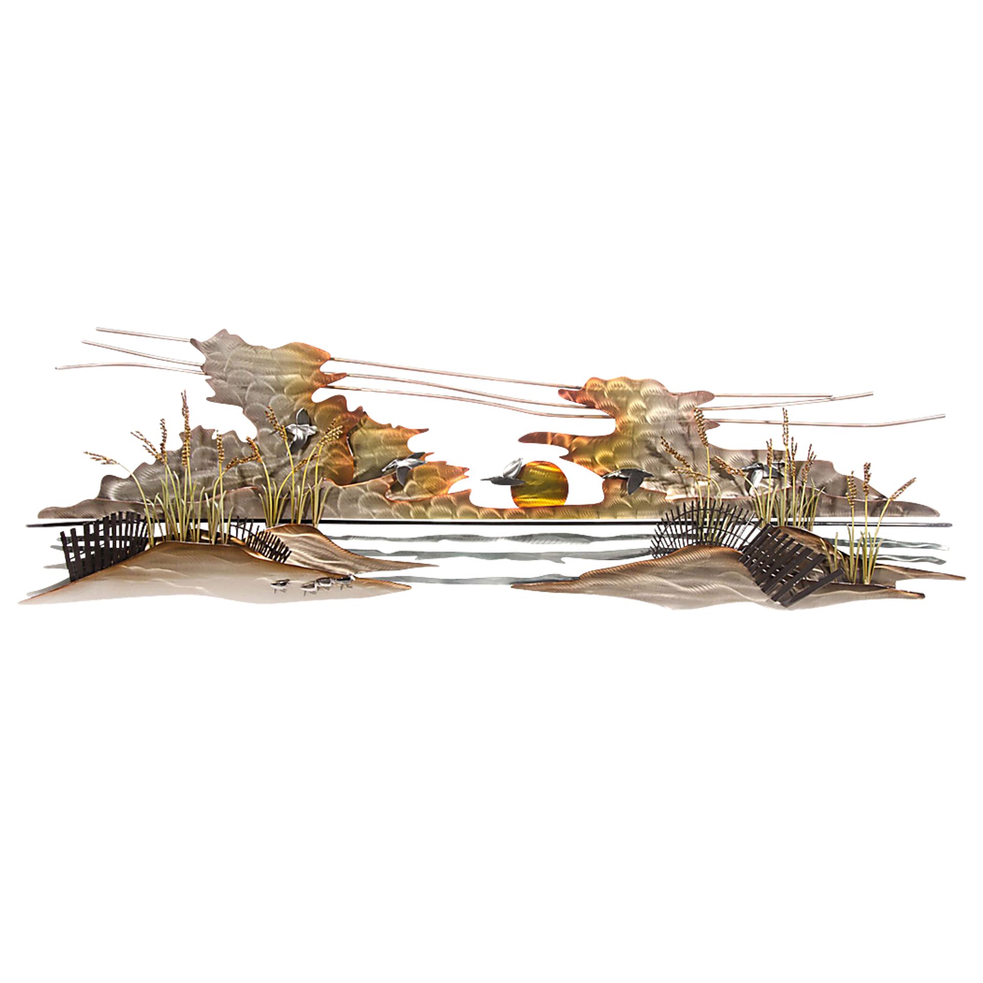 Ellisville Harbor Bronze Indoor/Outdoor Wall Art - Image 1