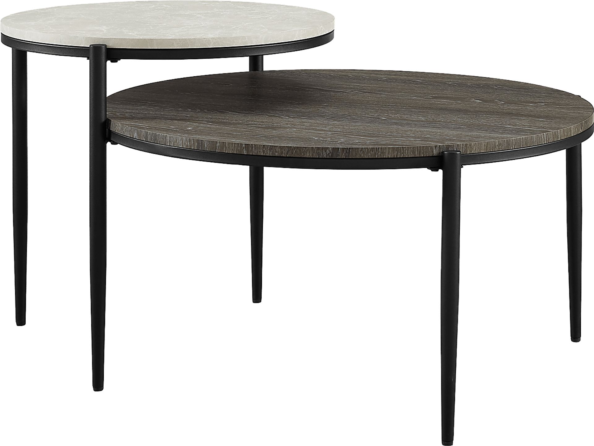Ellisway Gray Cocktail Table, Set of 2 - Image 2