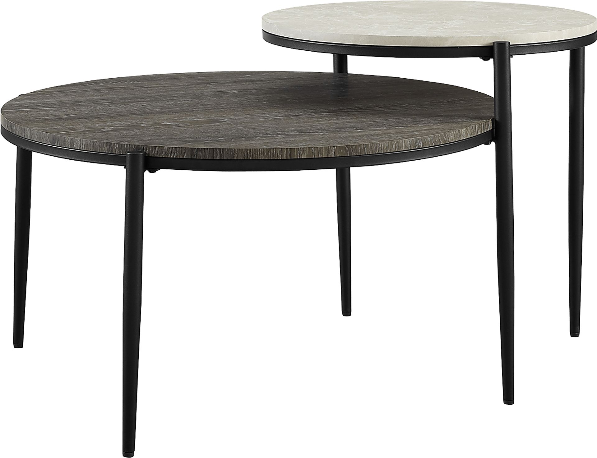 Ellisway Gray Cocktail Table, Set of 2 - Image 1